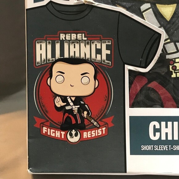 Funko Pop Star Wars T-Shirt Chirrut Imwe Size Large - Picture 4 of 6